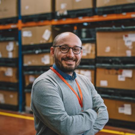 Smiling Warehouse Manager